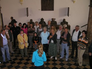 Beginn der Fhrung durch das Wittelsbacher Museum